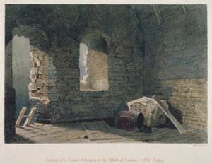 Interieur van een toren behorend tot de London Wall bij Old Bailey, City of London, 1851 door John Wykeham Archer