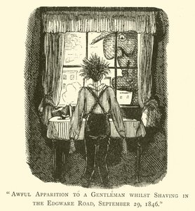 Vreselijke verschijning aan een heer tijdens het scheren in de Edgware Road, 29 september 1846