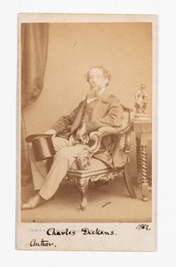 Carte-de-visite van Charles Dickens door John and Charles Watkins