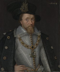 Koning James I van Engeland en VI van Schotland (1566-1625) door John de Critz