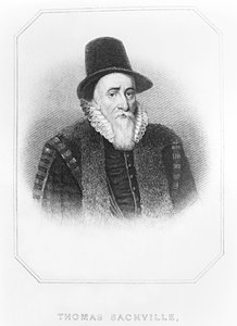 Portret van Thomas Sackville (1536-1608) 1e Graaf van Dorset, uit 