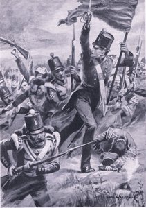De opmars van de Lichte Divisie bij Alma, 20 september 1854, illustratie uit 