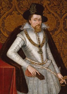 Koning James VI en I, ca. 1605 door John de the Elder Critz
