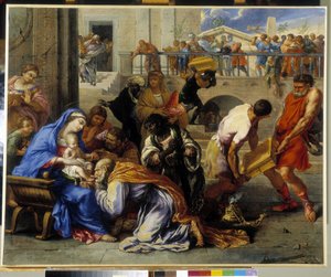 Aanbidding der Wijzen door John the Baptist of Beadan