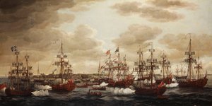 De Aankomst van Prinses Charlotte in Harwich in 1761