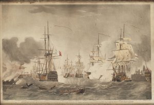 De Slag bij de Nijl, ca. 1800 door John william Edy