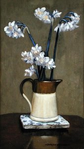 Een kan met narcissen door Johnson Hayward