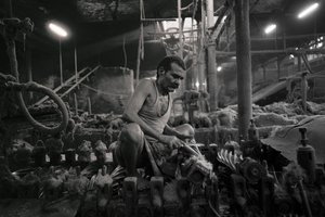Jutefabriek, Kolkata, India, 2017 (foto) door Jon Nicholson