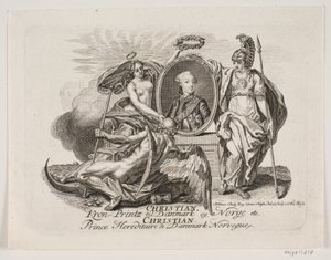 Christian VII als kroonprins door Jonas Haas