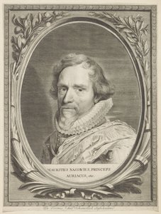 Portret van Maurits, prins van Oranje door Jonas Suyderhoef