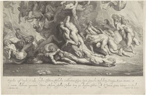 Val van de verdoemden (onderste plaat)