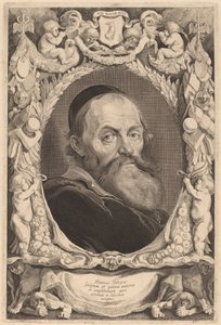 Hendrik Goltzius door Jonas Suyderhoff after Pieter Claesz Soutman