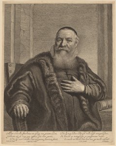 Eleazer Swalmius door Jonas Suyderhoff after Rembrandt van Rijn