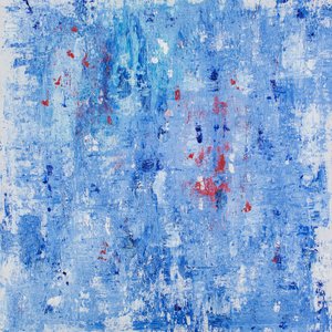 Levendig blauw abstract door Jonas Weikel