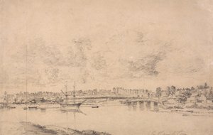 Southampton en Northam vanaf de rivier Itchen door Jonathan Fisher