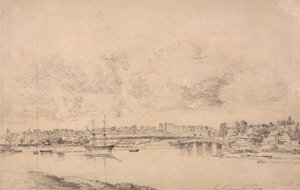 Southampton en Northam vanaf de Rivier Itchen door Jonathan Fisher