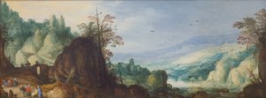 Berglandschap met een rivier