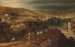 Hercules steelt de ossen van Geryon door Joos de Momper (II)
