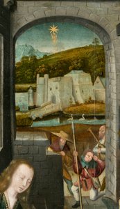 Drieluik van Bethlehem, circa 1540 (schilderij op hout) door Joos van (attr. to) Cleve