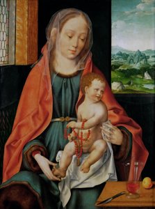 Duits: Maria mit Kind Maagd en kind door Joos van Cleve