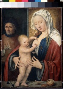 De Heilige Familie door Joos van Cleve