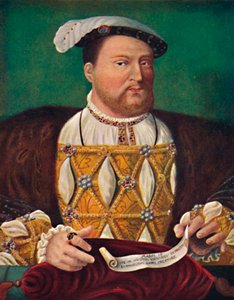 Portret van Hendrik VIII, Hampton Court Palace, c1530