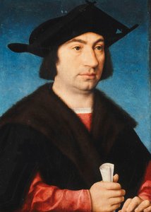 Portret van Stefano Raggio, halflang door Joos van Cleve