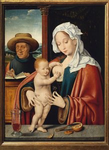 De Heilige Familie door Joos van Cleve