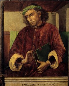 Portret van Vergilius, Romeins dichter en schrijver door Joos van Gent (fl.1460 75)