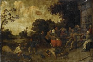 De verloren zoon door Joost Cornelisz Droochsloot (manner of)