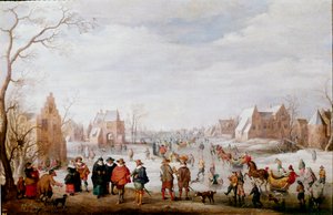 Schaatsers door Joost Cornelisz. Droochsloot