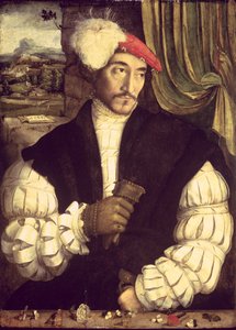 Portret van een man, 1533 door Jorg I Breu
