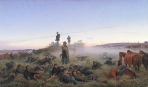 De ochtend na de Slag bij Isted 25 juli 1850 door Jorgen Valentin Sonne