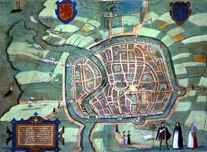 Kaart van Haarlem, uit 