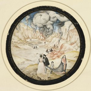 De zwavelbaden van Solfatara bij Pozzuoli door Joris Hoefnagel