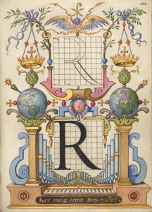 Handleiding voor het construeren van de letter R door Joris Hoefnagel