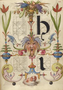Handleiding voor het construeren van de letters h en i door Joris Hoefnagel