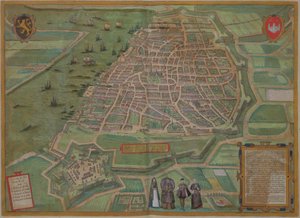 Kaart van Antwerpen, uit 