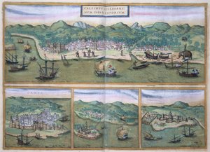 Kaart van Calicut, uit 