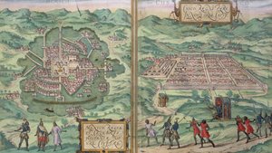 Kaart van Mexico en Cuzco, uit 