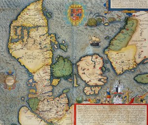 Kaart van Noord-Europa, uit 