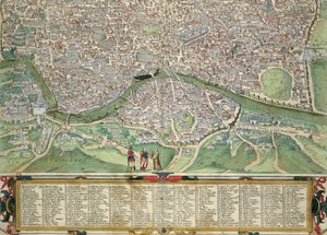 Kaart van Rome, uit 