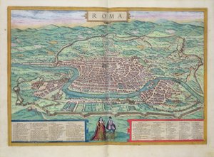 Kaart van Rome, uit 