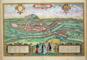 Kaart van Salzburg, uit 