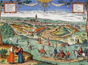 Uitzicht op Sevilla, ca. 1550