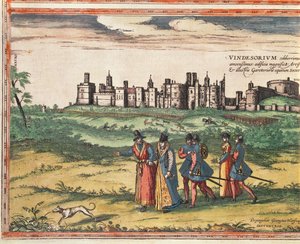 Uitzicht op Windsor Castle, uit 