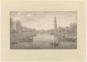 Gezicht op de Binnenkant naar de Oude Schans toe door Joris van der Haagen