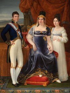 Spanish:  La reina de Etruria y sus hijos De koningin van Etrurië en haar kinderen