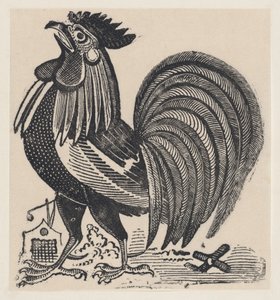 Een haan, ca. 1880-1910 door José Guadalupe Posada