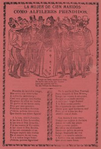 De Vrouw van Honderd Mannen - Als Spelden Vastgemaakt door José Guadalupe Posada